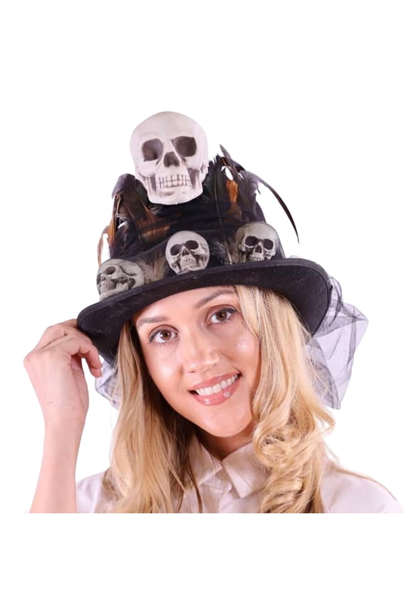 Voodoo Mini Skull Top Hat