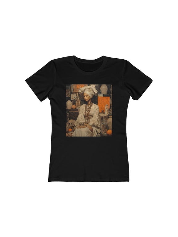 Voodoo Queen Portrait Graphic T-Shirt, New Orleans Voodoo Art Tee, Gothic Portrait Print Shirt, Unisex Gildan 5000