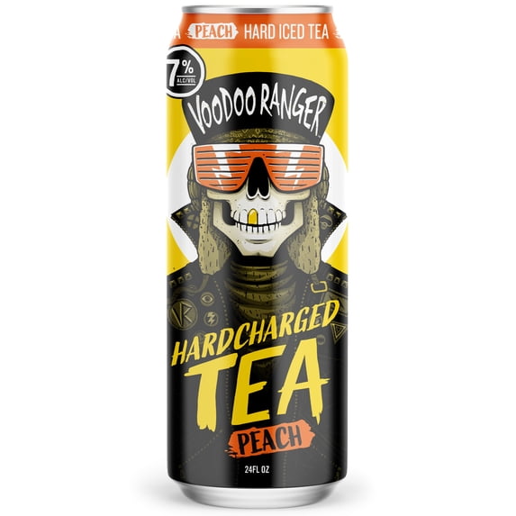 Voodoo Ranger Hardcharged Craft Tea - Peach, 1 24 fl oz Can, 7% ABV