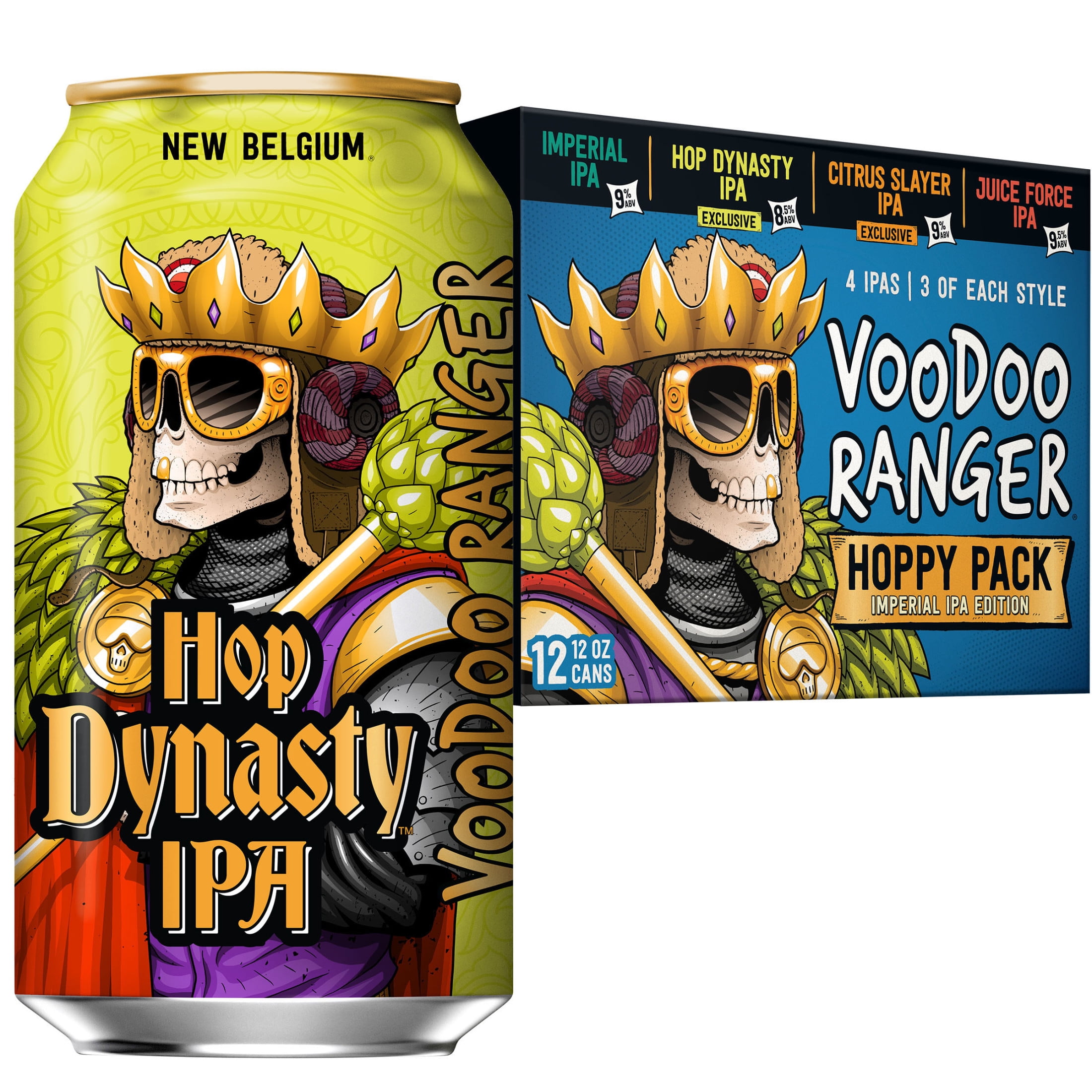 Voodoo Ranger Hoppy IPA Variety Pack Craft Beer, 12 Pack, 12 fl oz