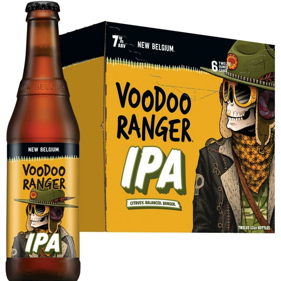 Voodoo Ranger IPA Craft Beer, 12 pack, 12 fl oz Bottles, 7% ABV