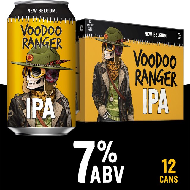 Voodoo Ranger Alcohol Content Voodoo Ranger IPA Craft Beer, 12 Pack, 12 fl oz Cans, 7% ABV - Walmart.com