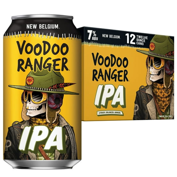 Voodoo Ranger IPA Craft Beer, 12 pack, 12 fl oz Cans, 7% ABV