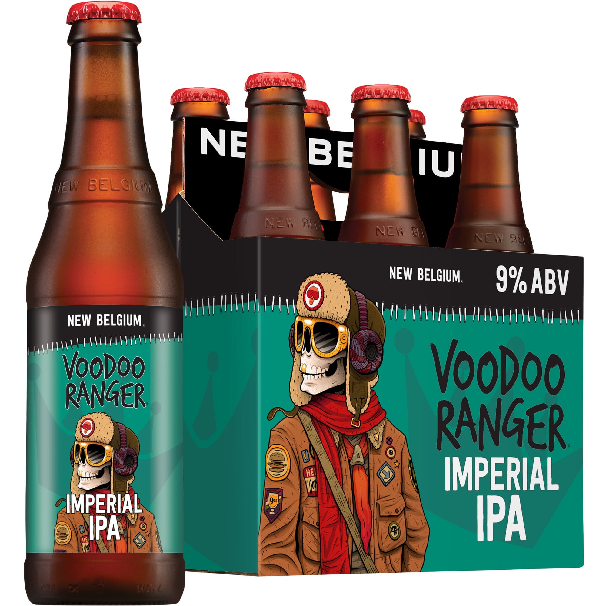 Voodoo Ranger Imperial IPA Beer, 6 Pack, 12 fl oz Bottles, 9 ABV