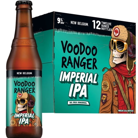 Voodoo Ranger Imperial IPA Craft Beer, 12 pack, 12 fl oz Bottles, 9% ABV