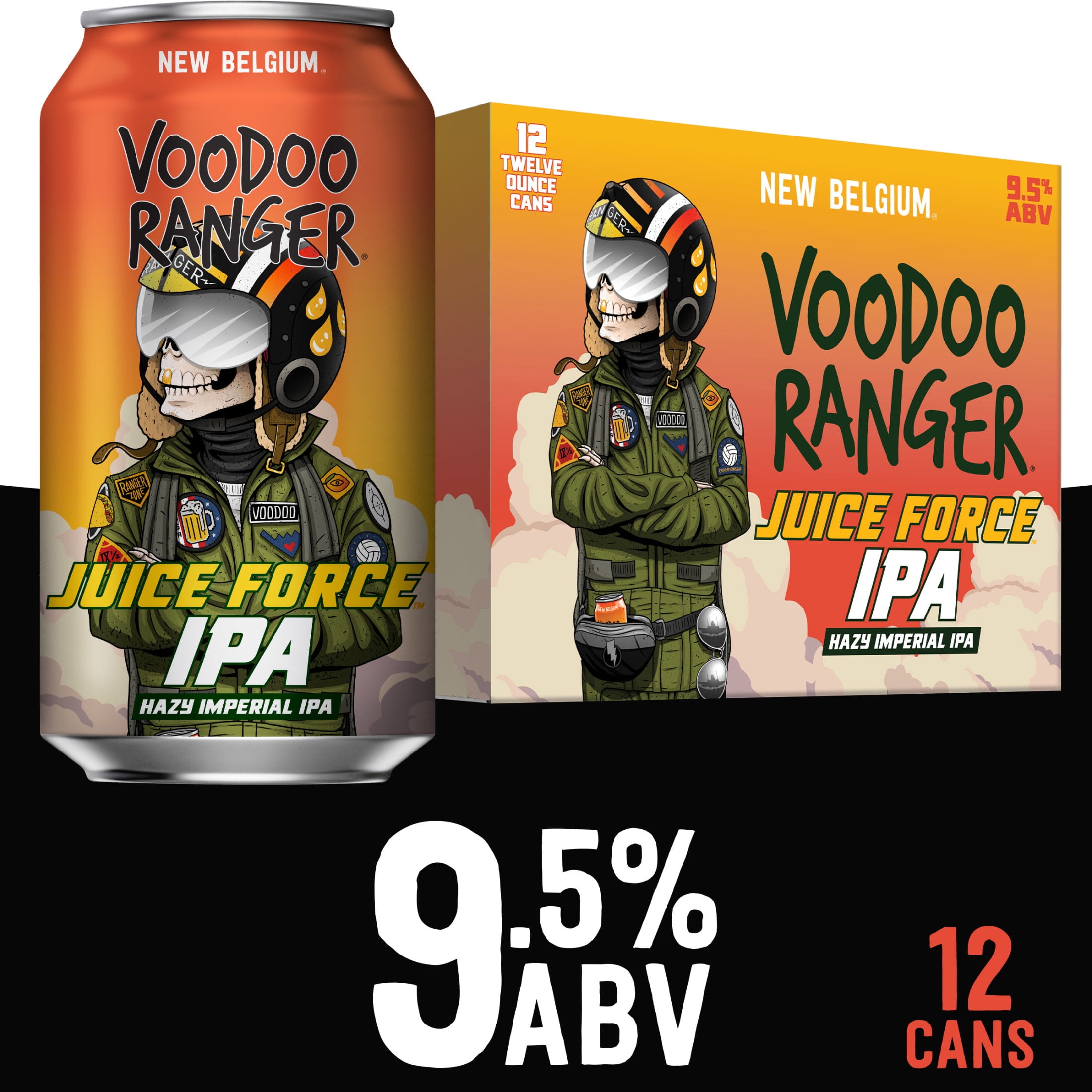 Voodoo Ranger Juice Force Hazy Imperial IPA Craft Beer, 12 Pack, 12 fl