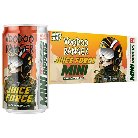 Voodoo Ranger Juice Force IPA Craft Beer Mini Rippers 8 Pack, 7.5oz Cans, 9.5% ABV