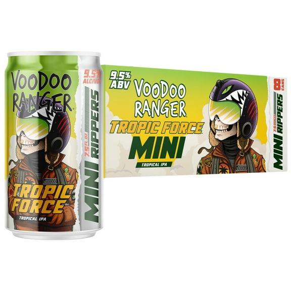 Voodoo Ranger Tropic Force Mini Rippers Craft Beer 8 Pack, 7.5oz Cans, 9.5% ABV