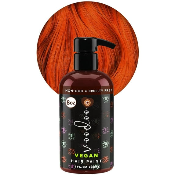 Moehair Voodoo Venetian Red Copper Hair Dye 8 fl oz | Vegan Semi-Permanent Color | All Hair Types