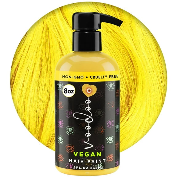 Voodoo Semi-Permanent Yellow Hair Dye (Sunny), Vegan, Ammonia-Free, 8 Fl. Oz