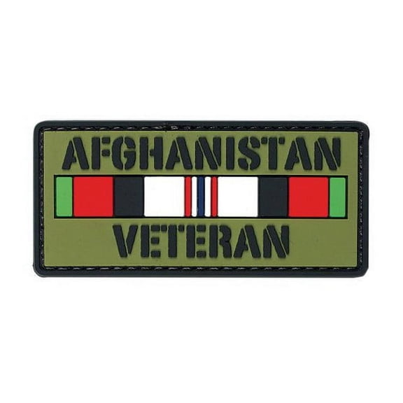 Voodoo Tactical 07-0812000000 Afghanistan Veteran Unisex Rubber Clothing Patch