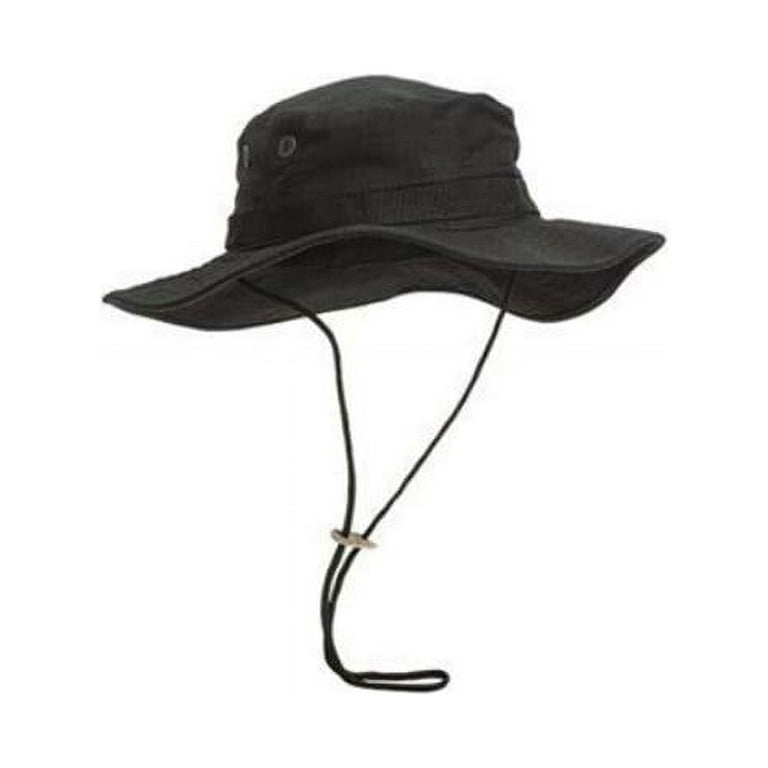 Voodoo Tactical 20-6452001860 Black Cotton/Nylon Adjustable Strap Boonie Hat  