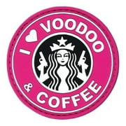 Voodoo Tactical VDT07-0901000000 I Love Voodoo & Coffee Patch, Pink
