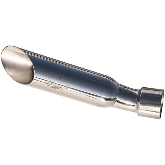 Voodoo Industries Shorty Slip-On Exhaust   Single - Polished VER1J8P