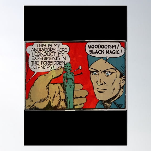 Voodooism! Black Magic! Poster Wall Art, Modern Wall Decor For Living Room Bedroom, 8x12 UNFRAMED