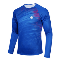 Men's Hiking Protection Hoodie Shirt UV Long Sleeve Running Tops SPF ...