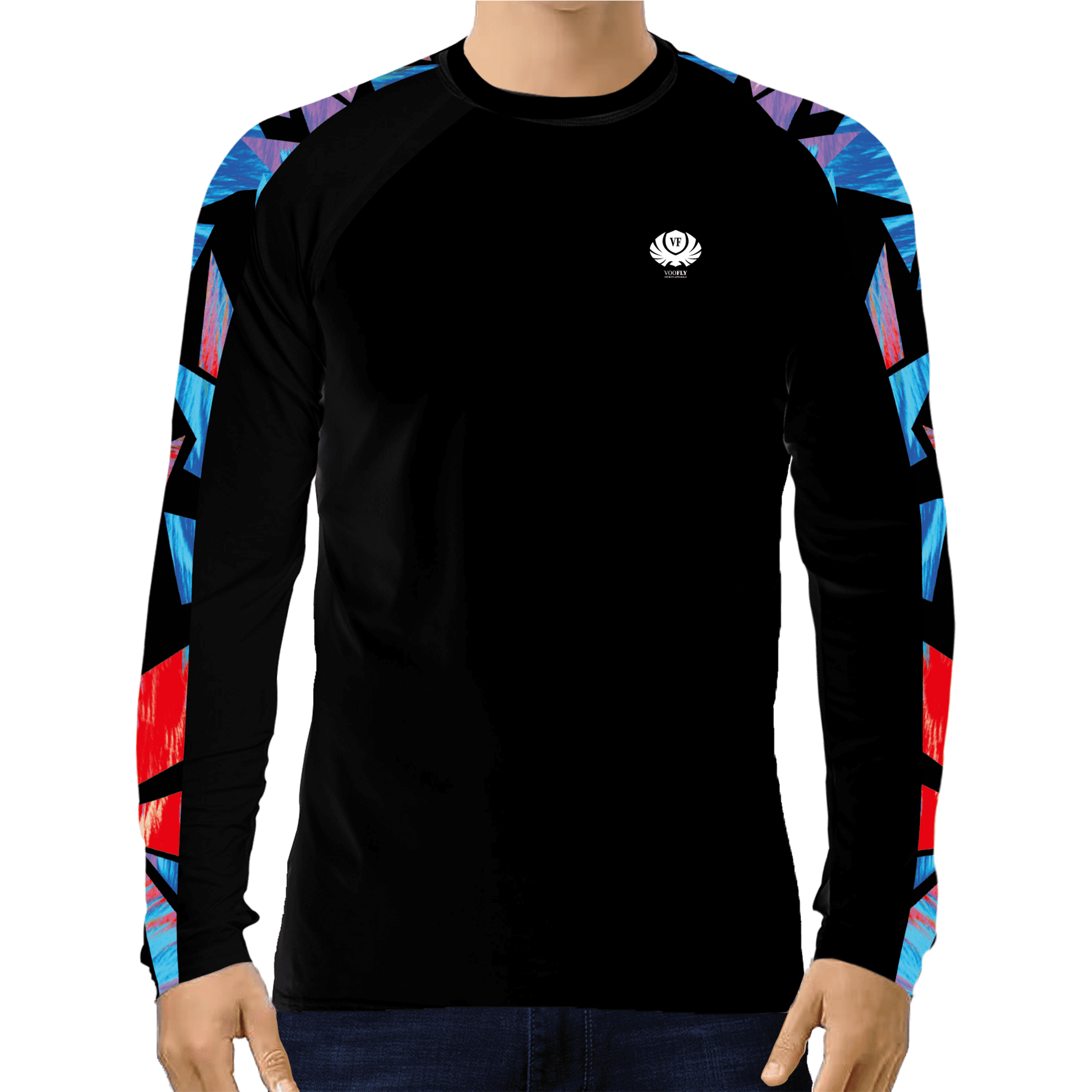 Voofly Men's Sun Shirts Black Long Sleeve UV Shirts Tops ,Lightweight  Moisture Wicking UPF 50+ Sun Protection Shirt, Rash Guard Fishing Shirt for  Running Swimming Hiking L 