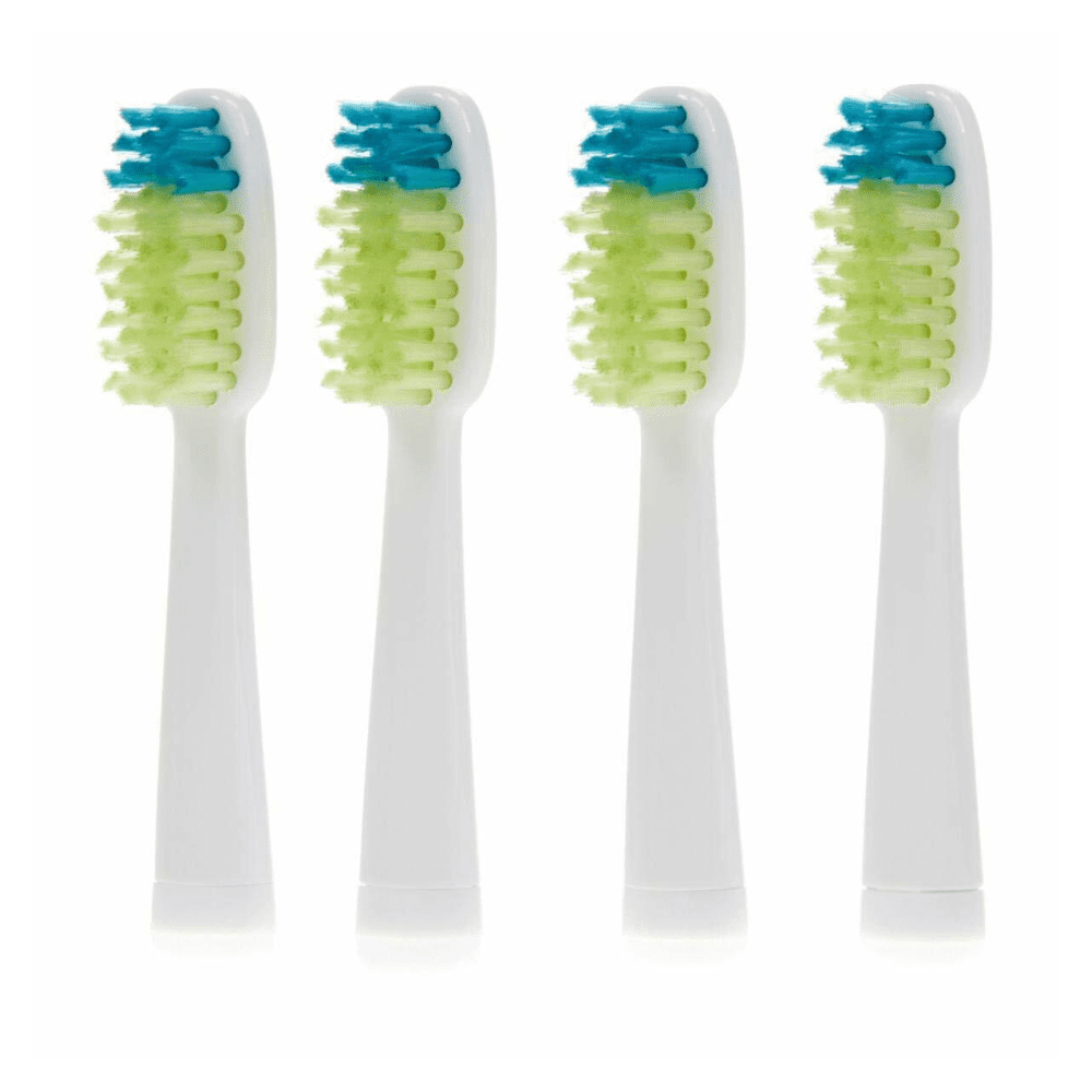 Voom Sonic Go 1 Replacement TOOTHBRUSH Heads , Soft, pack of 4