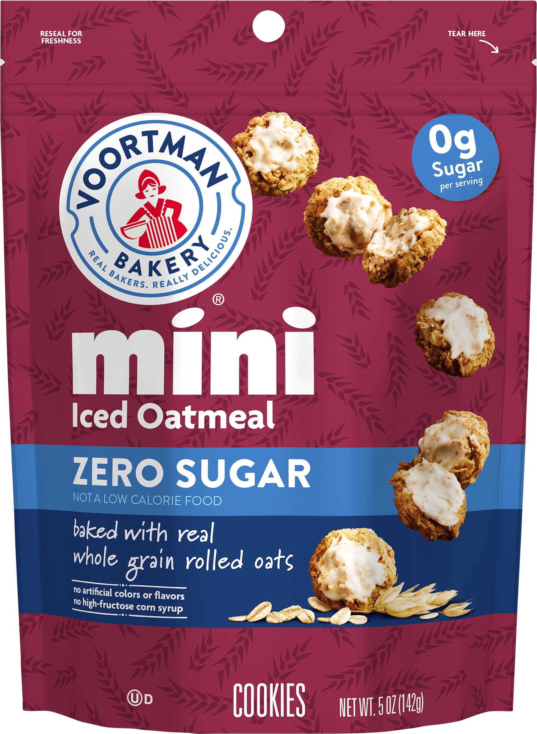 Voortman Sugar Free Iced Oatmeal Mini Cookies
