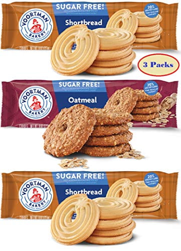 Voortman Sugar Free Shortbread Oatmeal Cookies 3 Pack - Shortbread & Oatmea