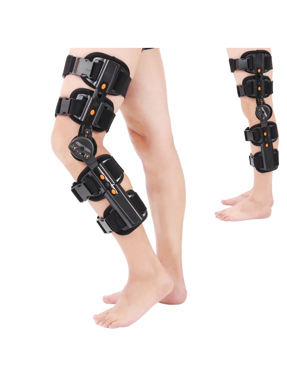 Hinged Unloader Knee Brace for Men and Women - Knee Support for ACL, MCL, LCL, PCL, Sport Injuries, Mild Osteoarthritis, Meniscus Tears - Ideal for Running & Daily Activities
