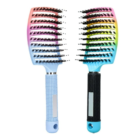 Voremy Magical Brush Detangler, Detangling Brush, Vormey Ultra Detangler Brush, For Wet Or Dry Detangling Hair Brush For Men, Women And Kids, Fast Drying Styling Massage Hairbrush (2pcsRainbow-A)