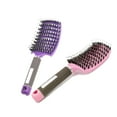thumbnail image 1 of Voremy Magical Brush Detangler, Detangling Brush, Vormey Ultra Detangler Brush, For Wet Or Dry Detangling Hair Brush For Men, Women And Kids, Fast Drying Styling Massage Hairbrush (Pink+Purple), 1 of 5
