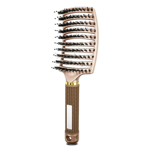 Voremy Magical Detangler, Ultra Detangling Brush, Massage Brush for Wet or Dry Styling, Men, Women & Kids (New Gold)