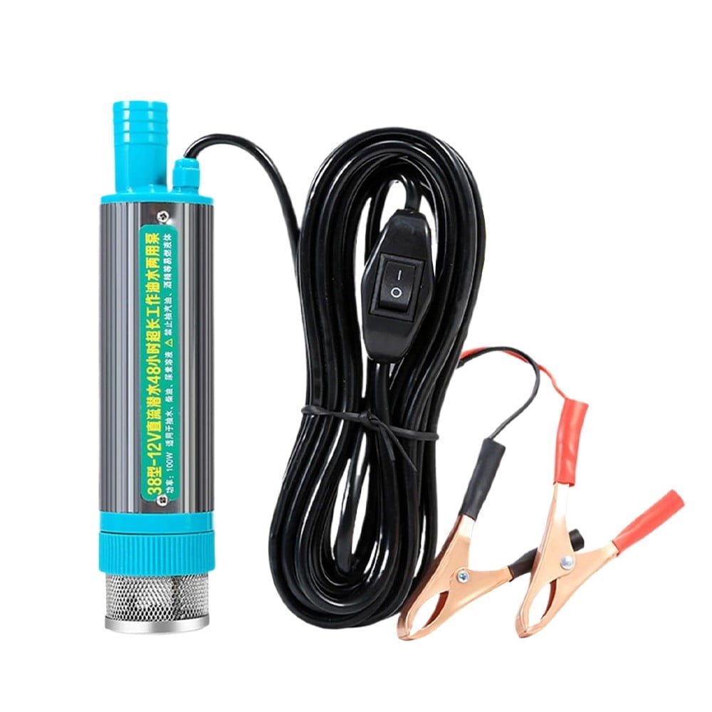 Vorfor 12V 100W Water Pump Submersible Electric Diesel Pump, 8A Water Oil Diesel Fuel Transfer Fluid Pumps
