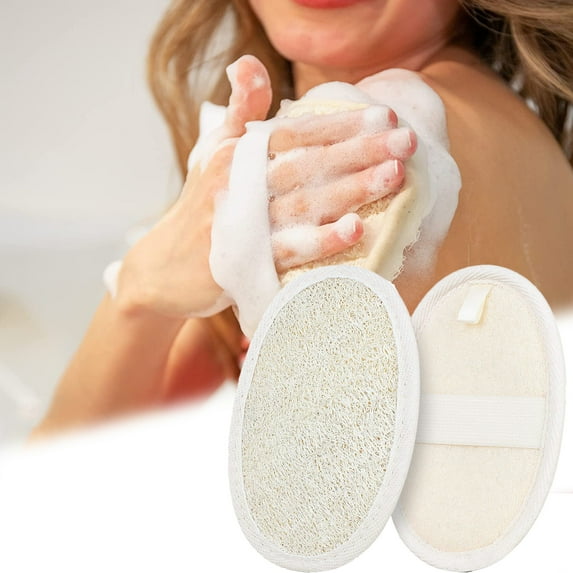 Vorkoi 2PCS Loofah Pads Natural Exfoliating Loofah Sponge for Shower