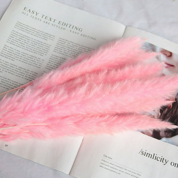 Vorkoi 30 Pcs 17" Faux Dried Rainbow Pampas Grass Decor, Fluffy Fake Small Multicolor Pompas Artificial Pompous Short Stems Bouquet Flower Arrangement Vase Filler for Boho Home Wedding Decoration