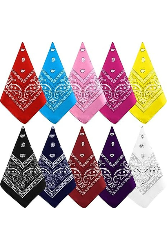 Bandanas Multi-Purpose Party Outdoor Favor Scarf Headband Handkerchiefs for Unisex Women Men Boy Girls