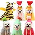 thumbnail image 1 of Vorkoi Chicken Hoodie, Cotton Polyester, Casual, Chihuahua, Sweatshirt, Warm Winter, Small, 1 of 3