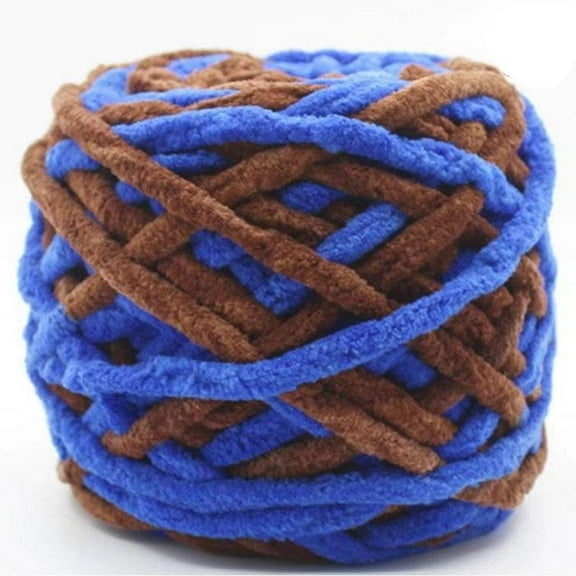 Vorkoi Chunky Chenille Yarn Polyester Soft Velvet Yarn, 40 Meters