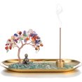 thumbnail image 1 of Vorkoi Crystal Incense Holder for Sticks, Healing Crystal Stone Money Tree Buddha Statue Set Incense Burner, Incense Trays for Wealth, Good Luck,Yoga Meditation Home Decor, 1 of 6