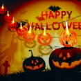 thumbnail image 1 of Vorkoi Halloween Pumpkin Lights Battery Operated 9.8FT 20LED Orange Pumpkins Indoor Outdoor Twinkle Spooky Decorations for Halloween Thanksgiving Fall Bedroom Fireplace Party Patio, 1 of 5
