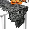 thumbnail image 1 of Vorkoi Halloween Table Runner, Black Lace Spider Web Table Runners for Halloween Table Decor, Creepy Table Cloth for Halloween Party Dinner Table Decoration 13 x 72Inch, 1 of 7