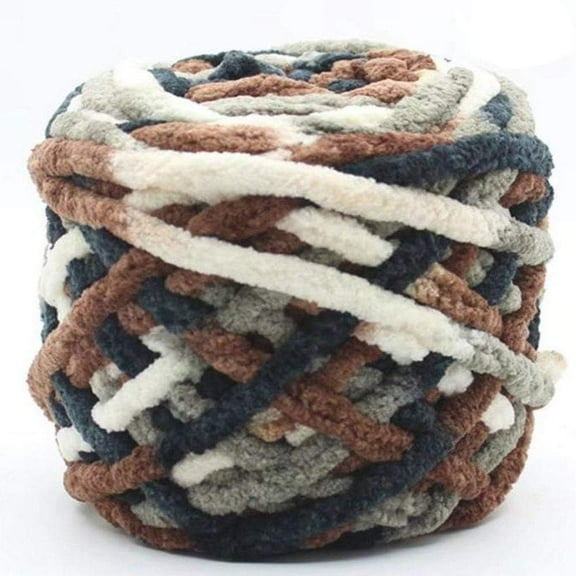 Vorkoi Jumbo Chenille Yarn,Colorful Chunky Chenille Yarn,Arm Knit Yarn,Snuggly Chenille Yarn for DIY Throw Blanket Cat Cave for Clothing Hat Scarf Blanket