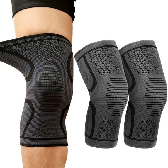 Vorkoi Knee Brace, Knee Compression Sleeve Support for Men and Women, Knee Pads for Running, Hiking, Meniscus Tear, Arthritis, Joint Pain Relief