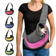 Vorkoi Small Breathable Mesh Pet Carrier Shoulder Bag with Adjustable Strap, Gray