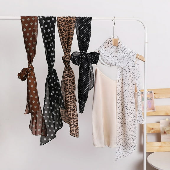 Vorkoi Women Soft Floral Print Shawl Chiffon Sheer Scarf