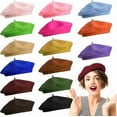 thumbnail image 1 of Vorkoi Women Wool Beret Hat Wool French Beret Hat Artist Cap Winter Solid Color Cap for Women, 1 of 6