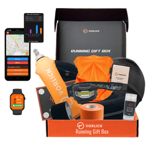 Vorlich Running Gift Box, 13 Essential Items for Runners, Includes Run App, 8-Week Run Plan, Running Belt, LED Headtorch, Water Bottle & More