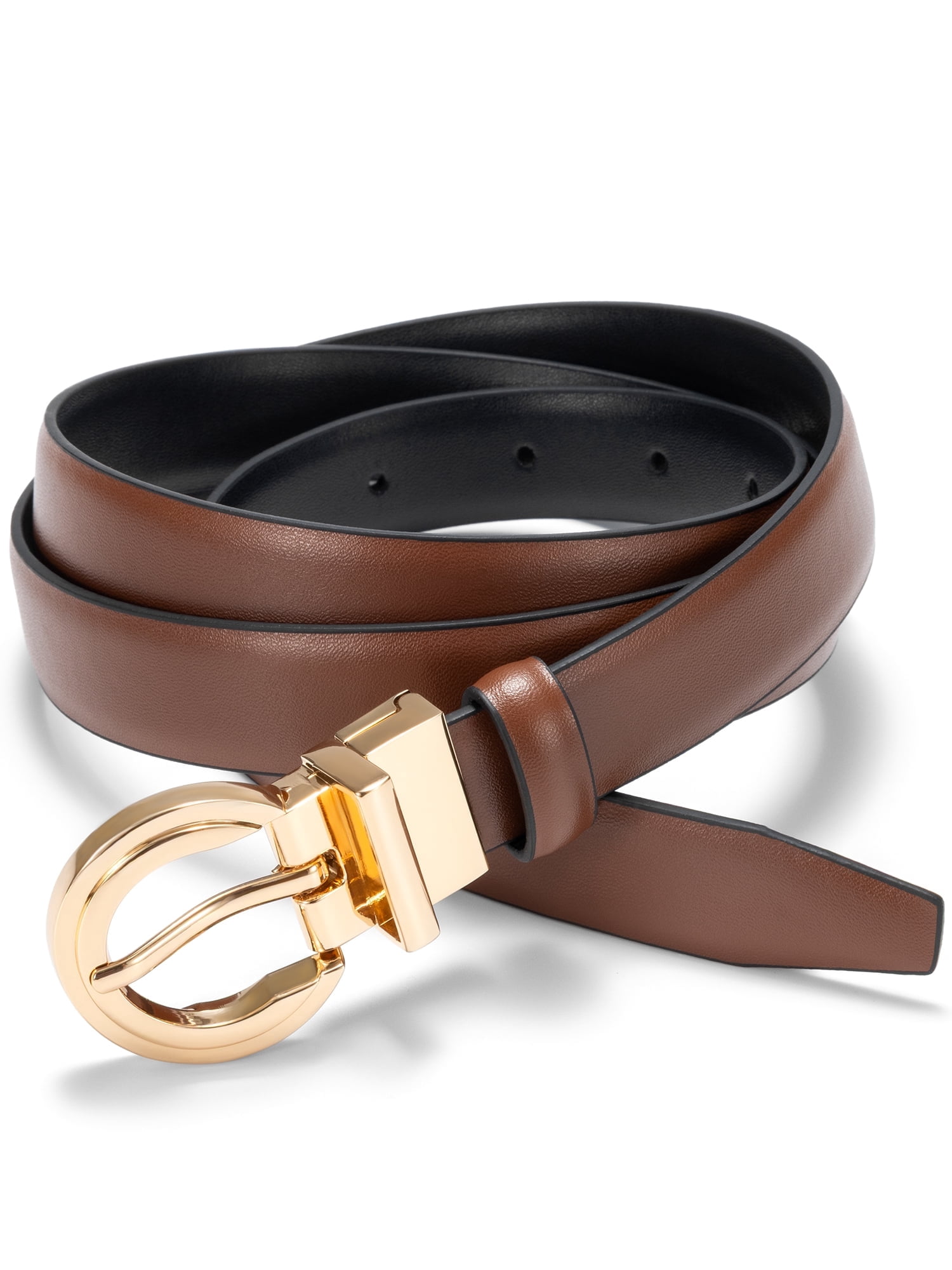 Belt Reverse Side Vorliqent Womens Belts Reversible Leather Belts for Women Black Brown ...