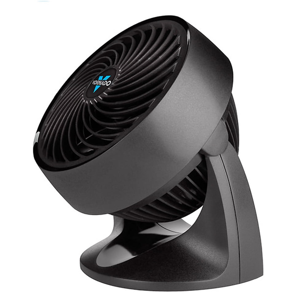 Compact Black Multi-Directional Table Cooling Fan with Vortex Action