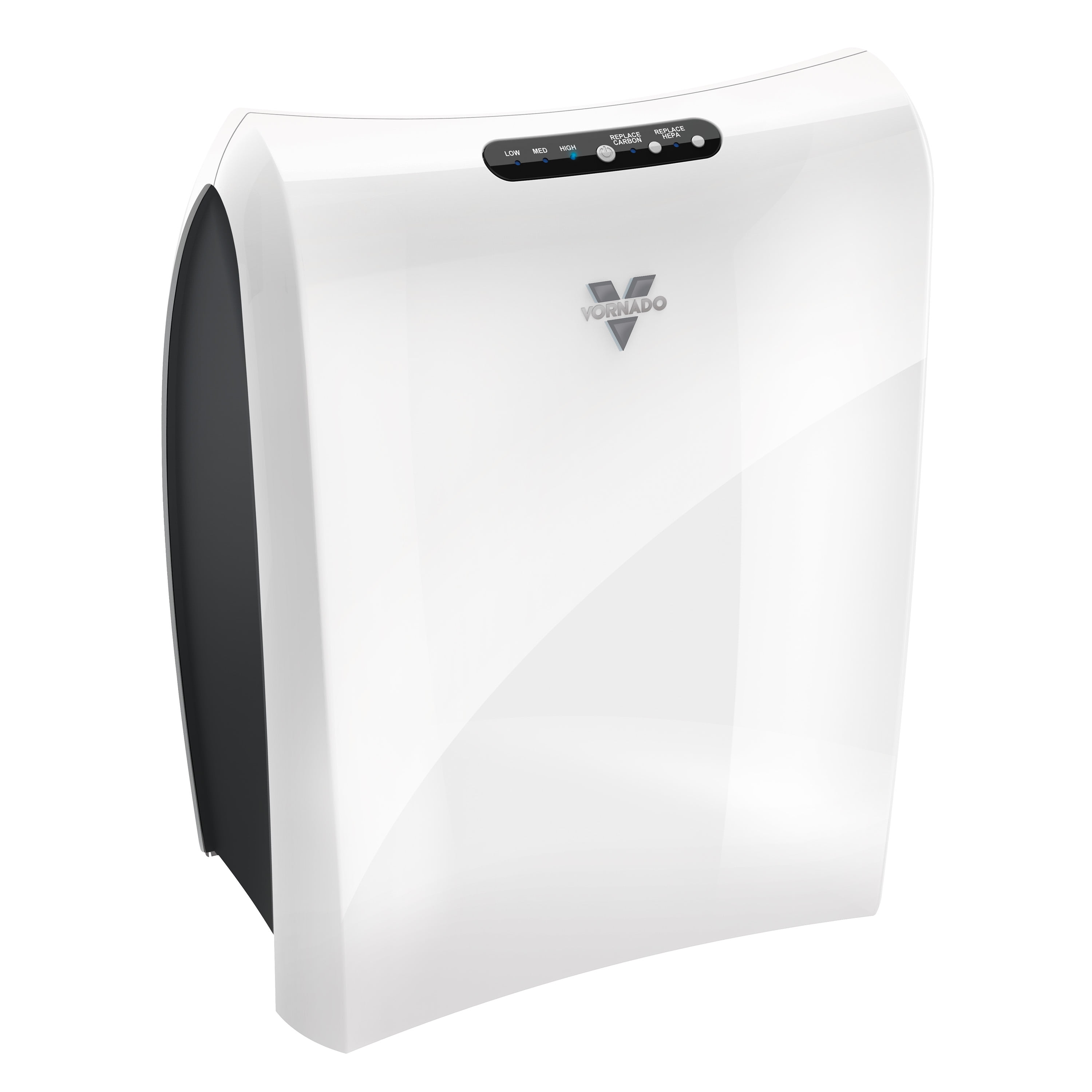 White HEPA and Carbon Filter Console Air Purifier