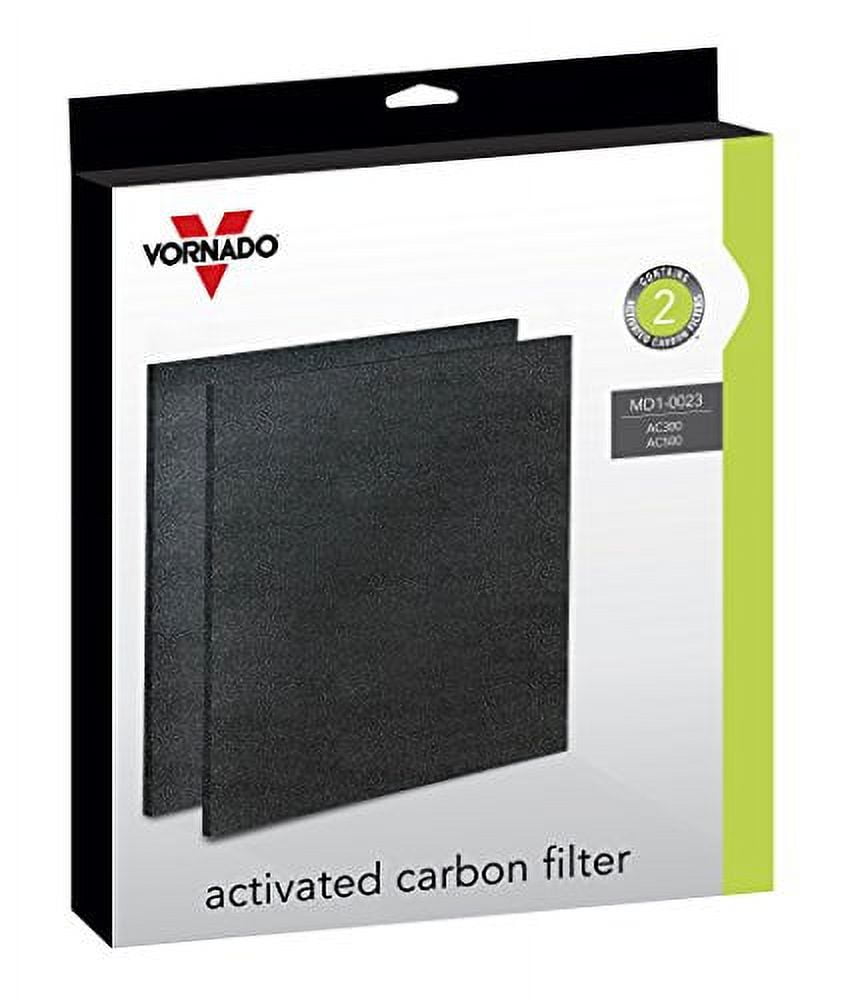 Vornado MD10023 Replacement Carbon Filters (2Pack),Black