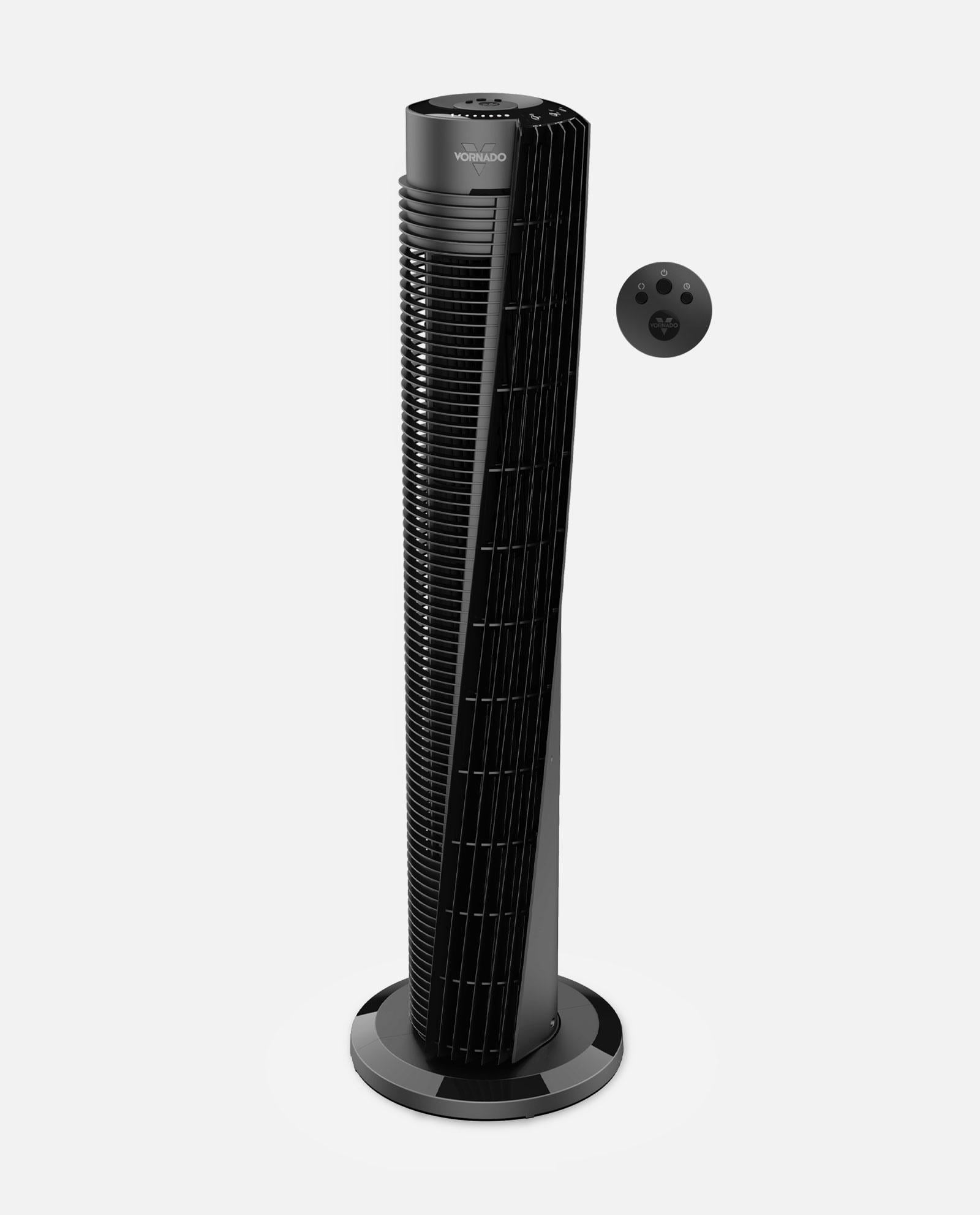 Vornado OSC84 41" Black Oscillating Tower Fan with Remote Control