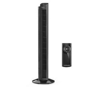 Vornado OZI42 42 Whole Room Tower Fan, Powerful Air Circulation, Space-Saving Design, Quiet Operation, 5 Speed Settings, 1-8 Hour Timer, 70-Degree Oscillation, Remote Control, Black