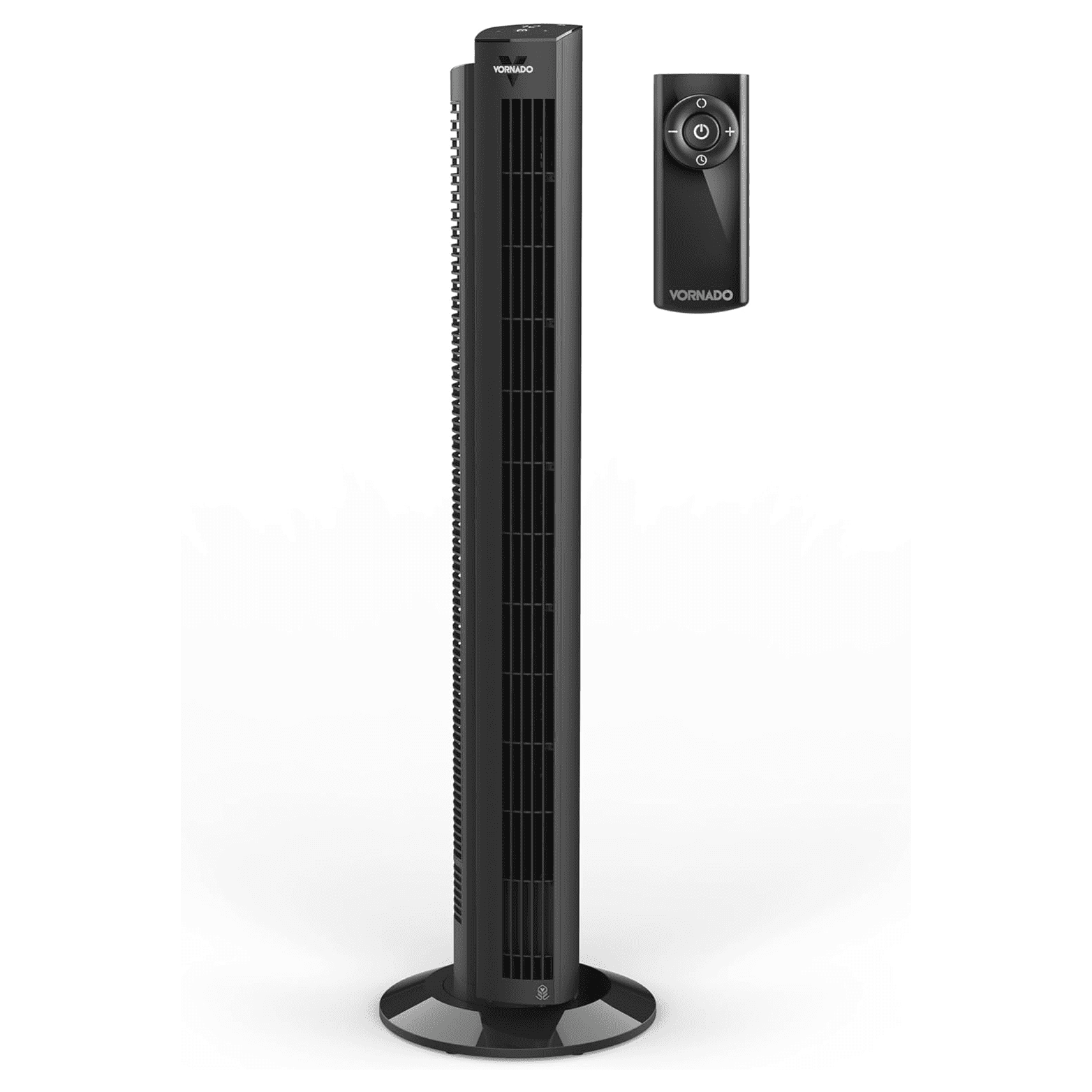 Vornado OZI42DC Tower Fan with Remote and Timer, Oscillating Standing Fan for Bedroom, Variable Speed for Precise Control, Energy Saving Design for Whole Room Cooling, Indoor Floor Fan, Black